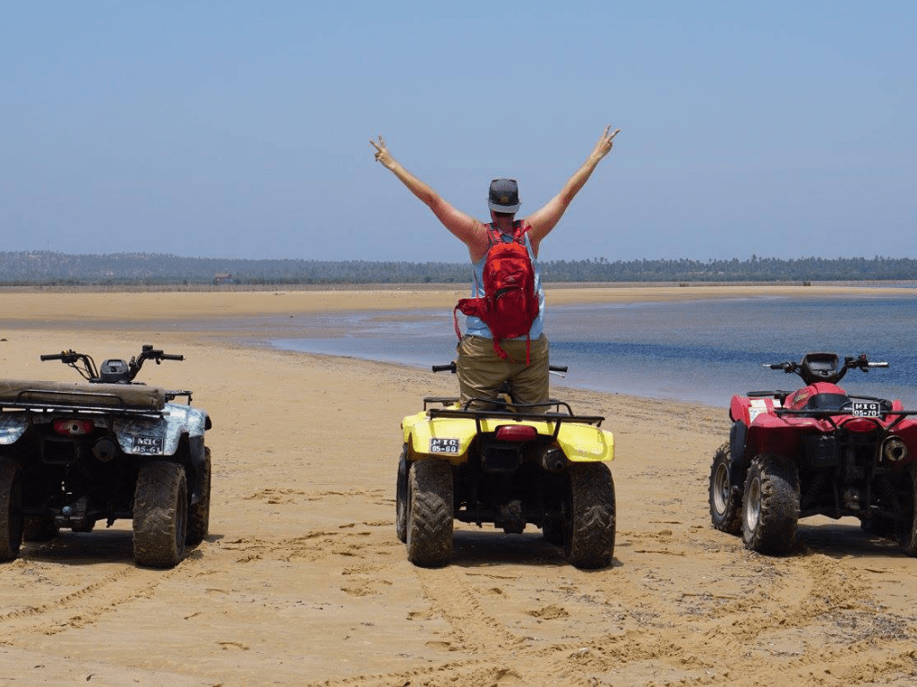 When you rent a quad bike in Tofo, you have the opportunity to explore small villages and conquer the beach sand dunes.
